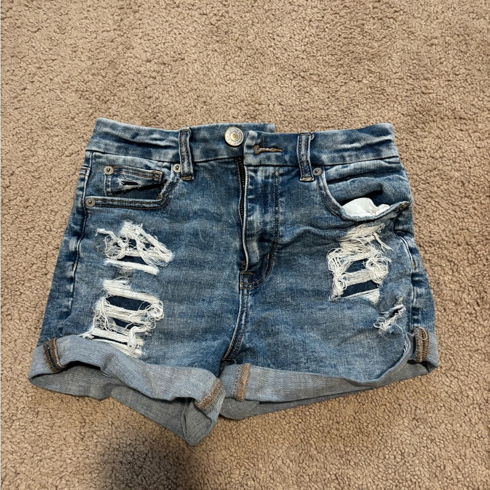 Denim Distressed Women Shorts